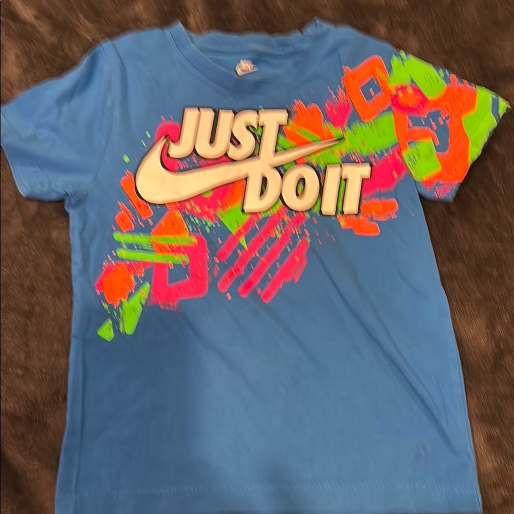 Nike Kids Blue Graphic T-Shirt